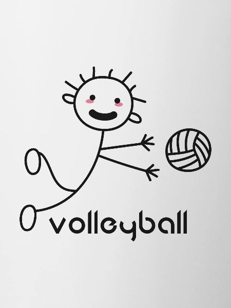 Volleyball - stick figure
