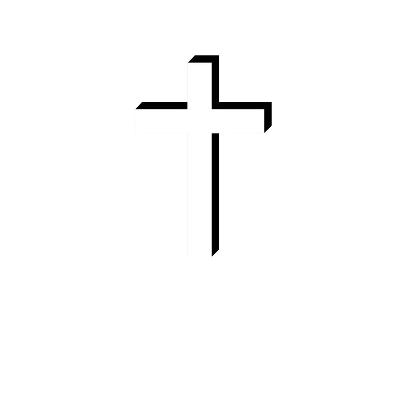 Jesus Cross 3D Effect Shadow Modern Confirmation