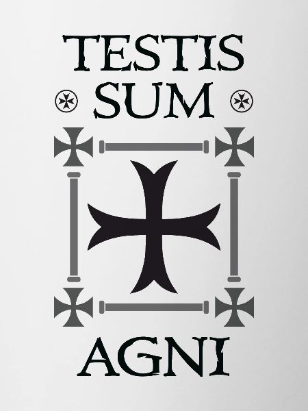 Crusader Cross + Testis Sum Agni