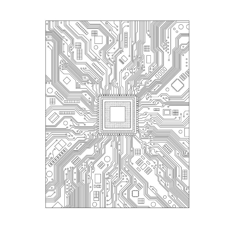 Circuit from the computer - board
