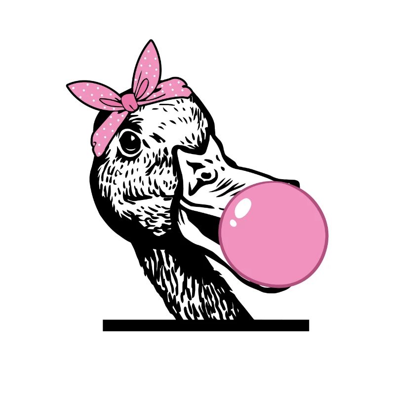Canard mâche de la gomme