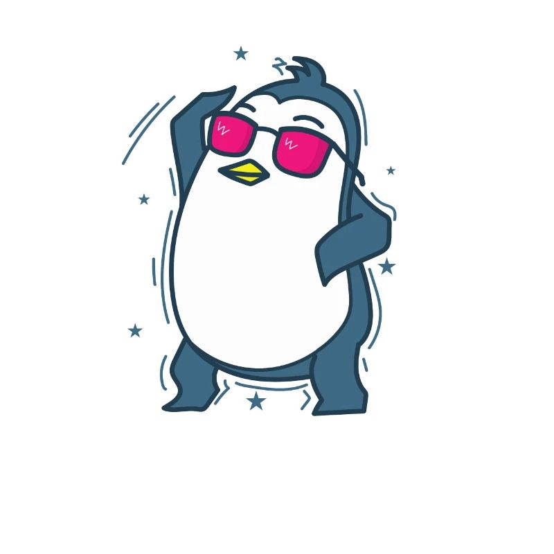 Penguin dancing Antarctica bird