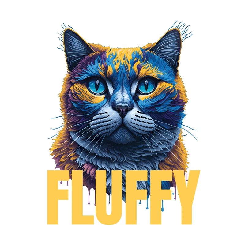 Splash Art British Cat Expression