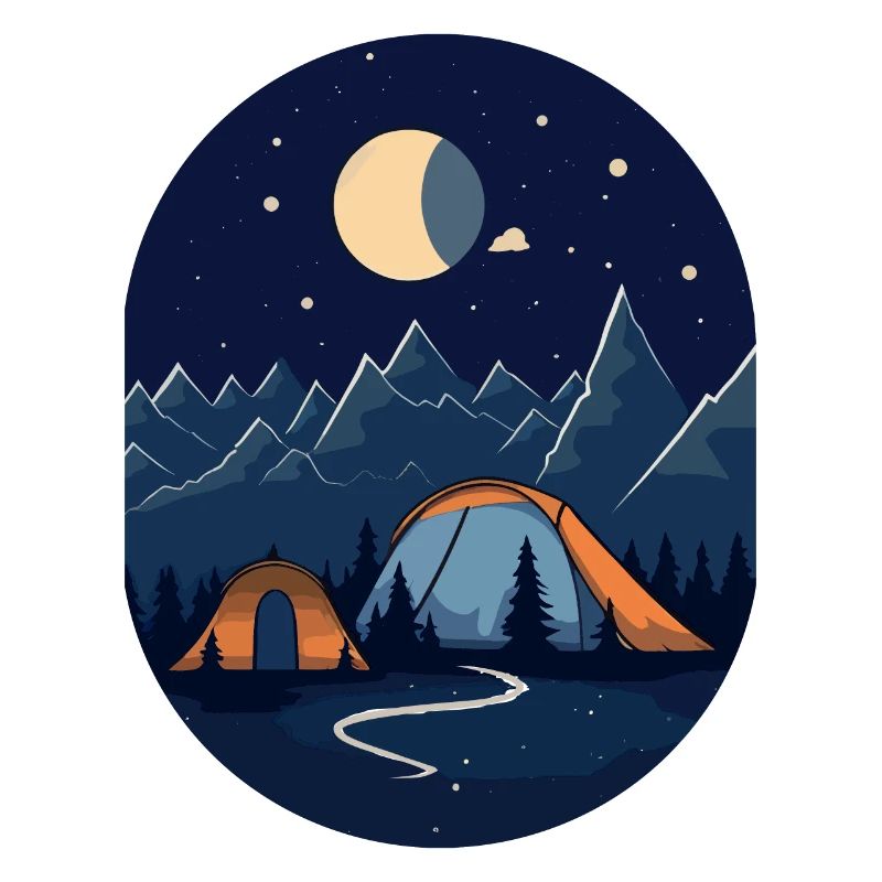 Peaceful solitude - camping in modern style