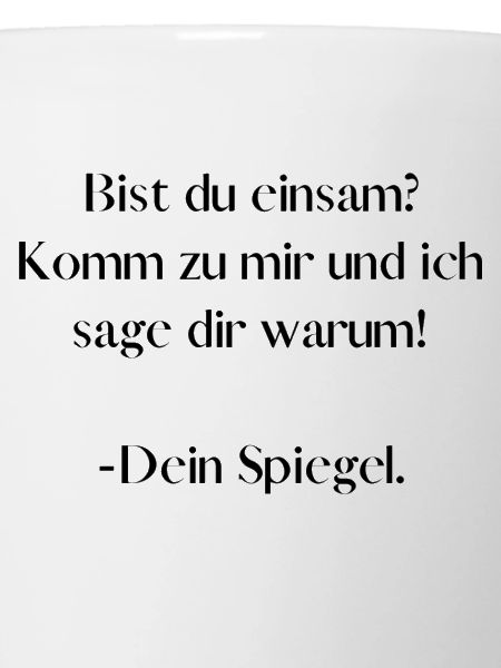 Spiegel an der Wand