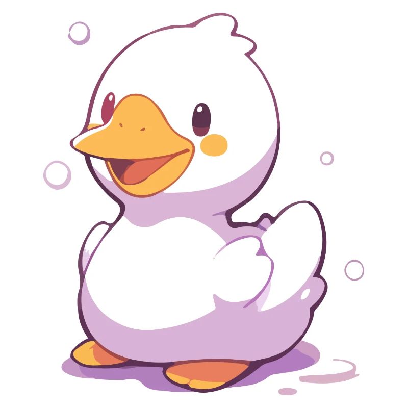 Canard joyeux - Conception de dessin animé heureux