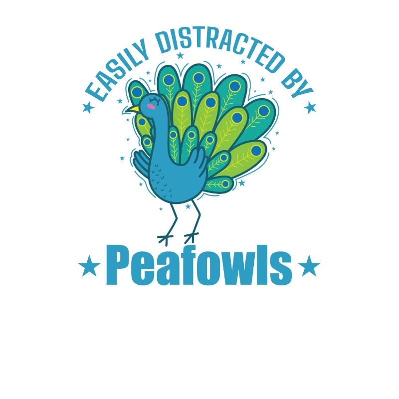 Easily Distracted by Peafowls Vogel Federn