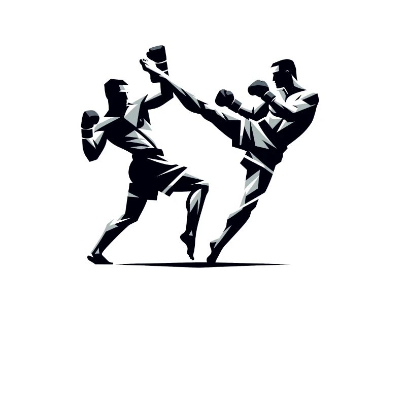 Conception de combattant Muay Thai