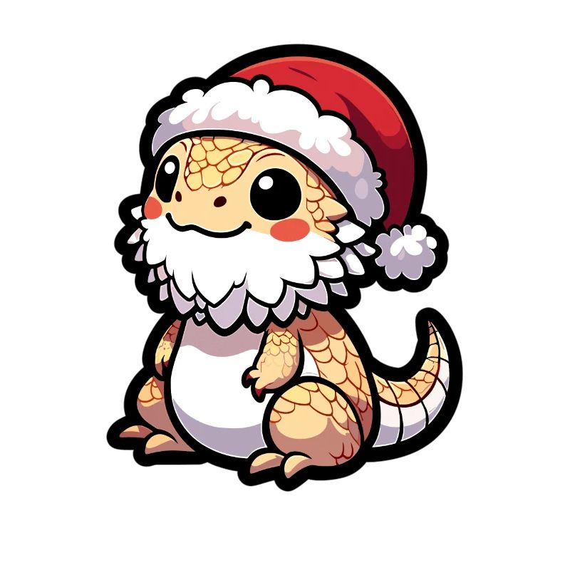 Mignon dragon barbu Noël