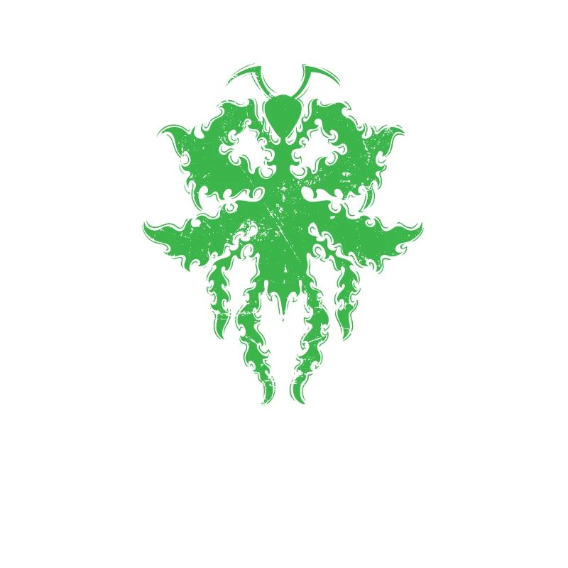 Pattern in praying mantis shape