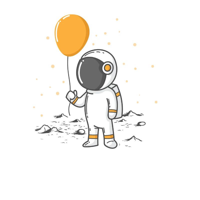 Astronaut with balloon