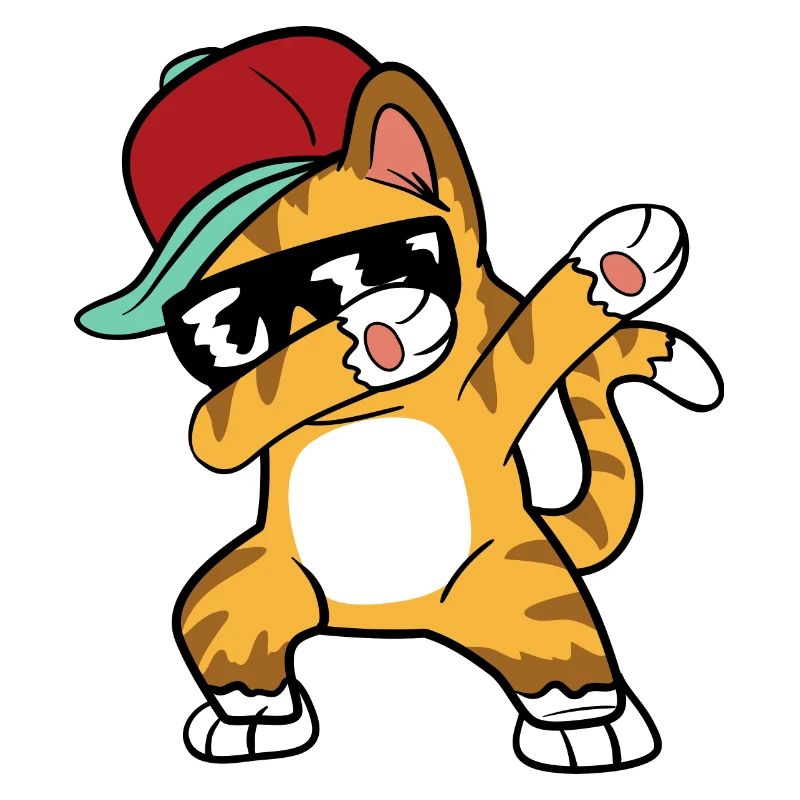Dabbing dab cat