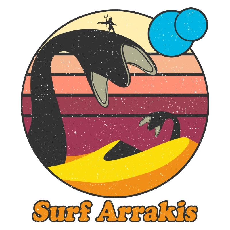 Surf Arrakis Retro Graphic