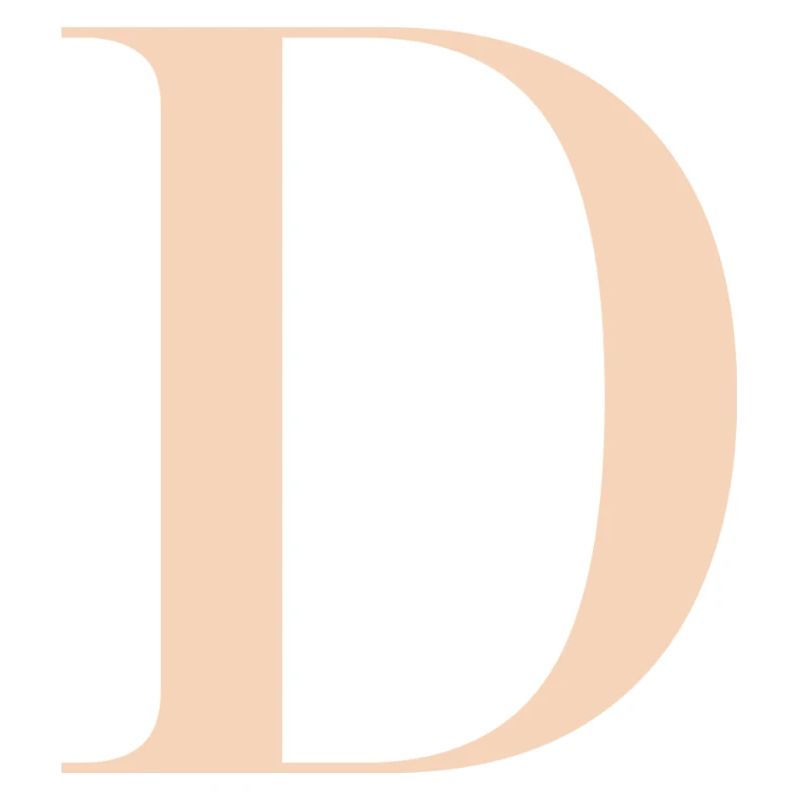 Lettre D Beige