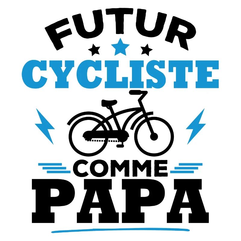 Futur cycliste comme papa