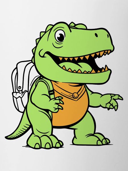 Trex mit Rucksack