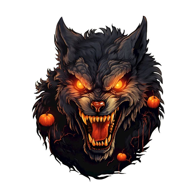 Loup-garou avec Halloween