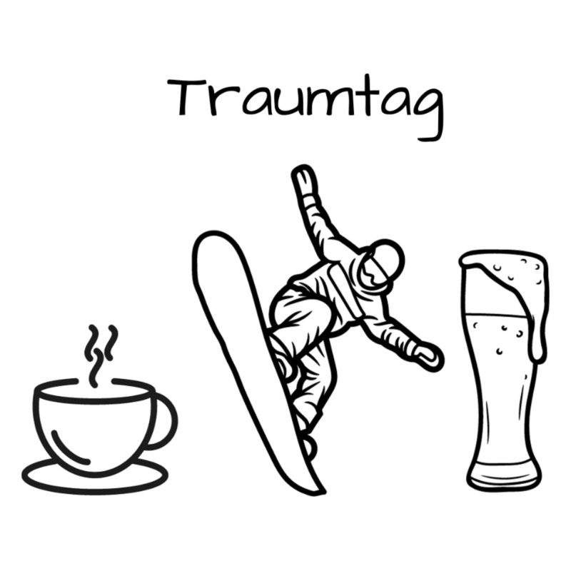 Snowboard Traumtag
