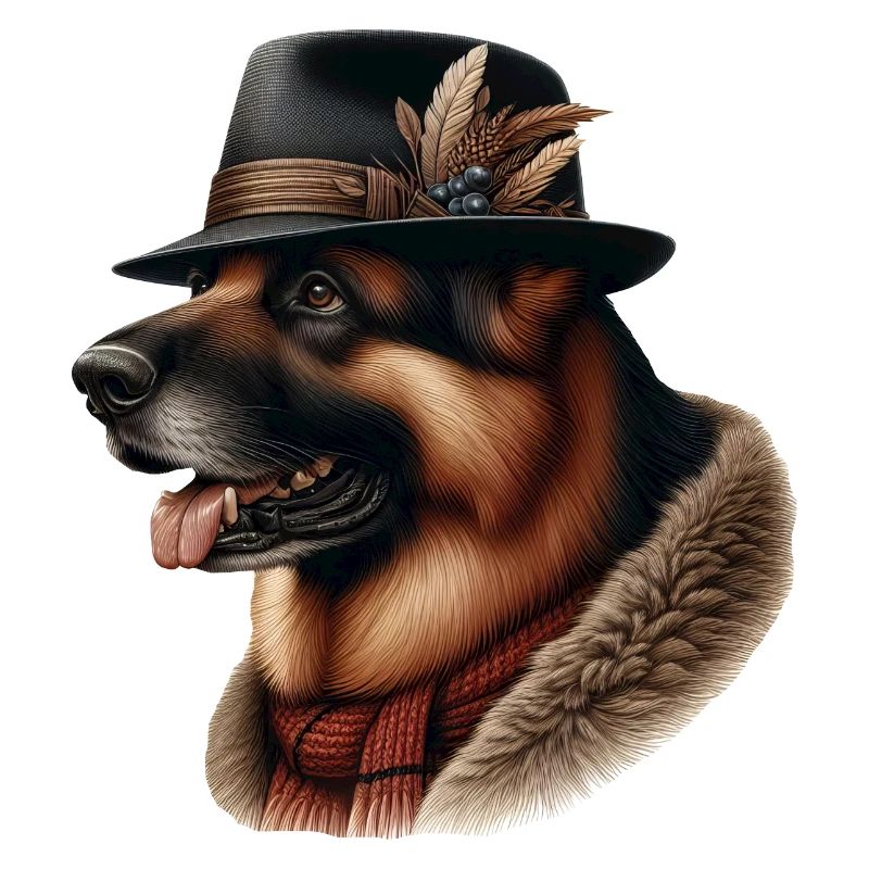 German Shepherd Art