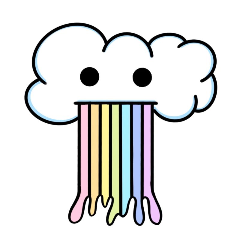 Puke Cloud Rainbow