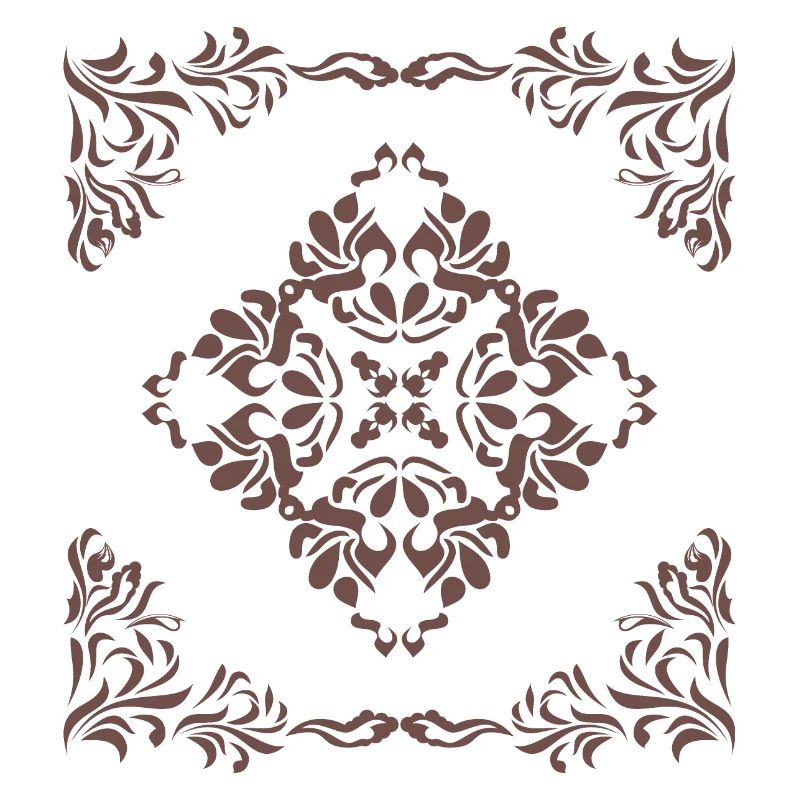 Ornamental dark element for decor
