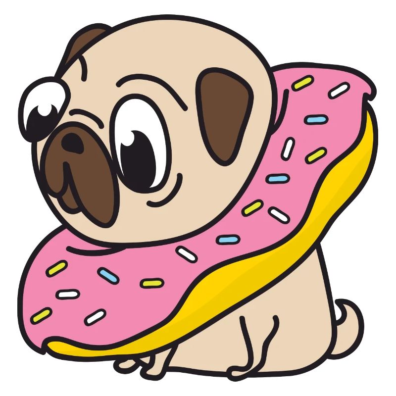 Funny Cool Cute Dog Pug