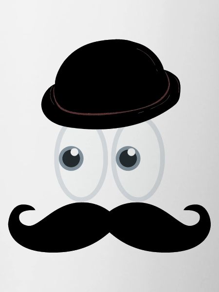 classy mustache detective