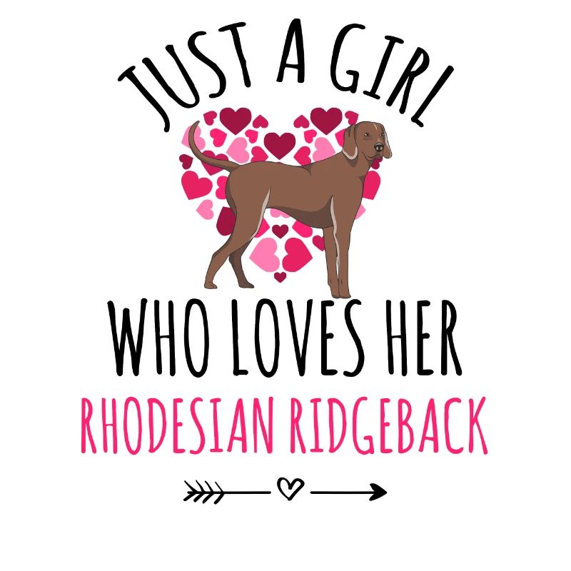 Ein Mädchen Das Ihren Rhodesian Ridgeback Liebt