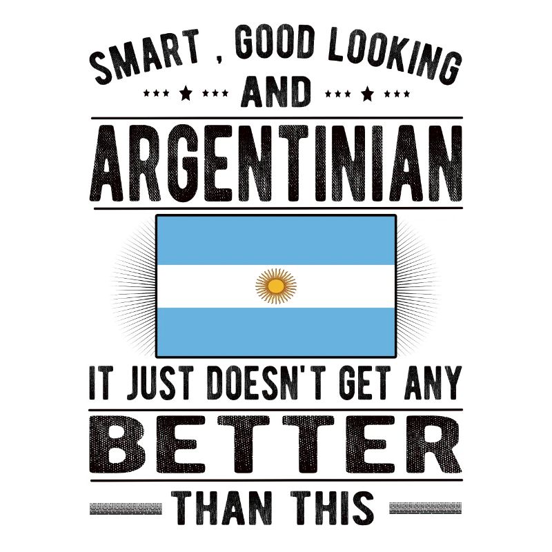 Fier Argentin né en Argentine Drapeau