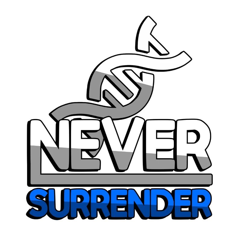 NEVER SURRENDER (Blau) + DNA - Gaming