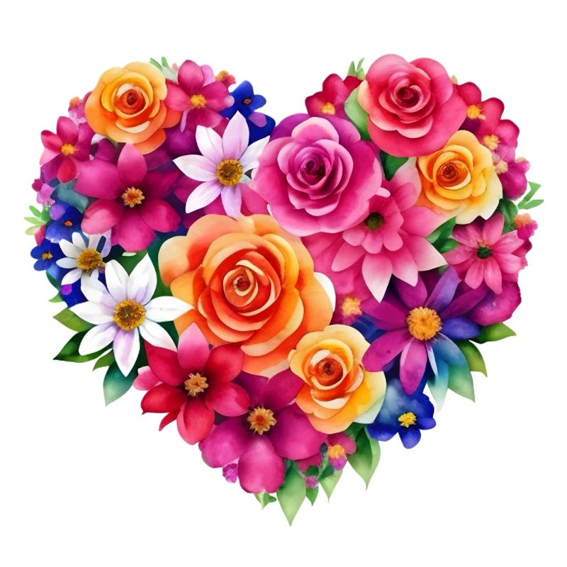 Blumen - ein Herz voller