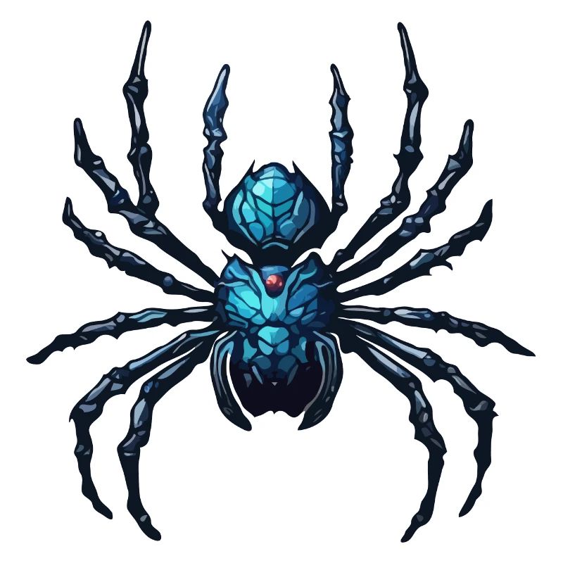 Spinne / Netz / Haustier / Kriechtier / Achtbeiner