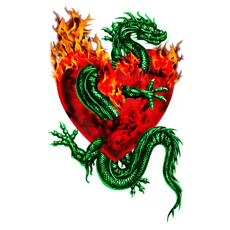 Fireheart Drago Tatoo / Fuoco Cuore Dragon Tattoo
