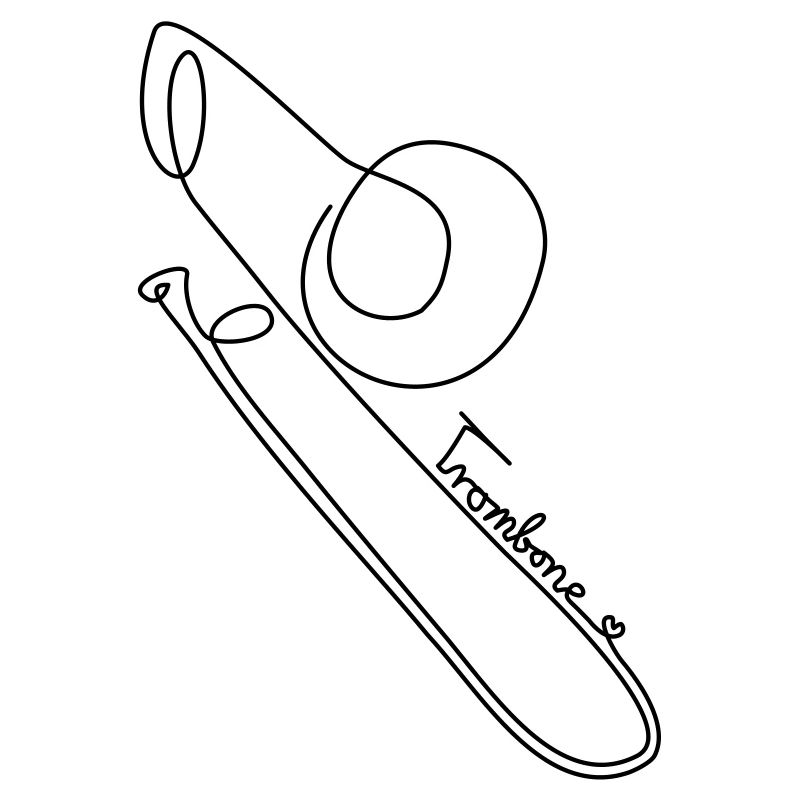 one line trombone