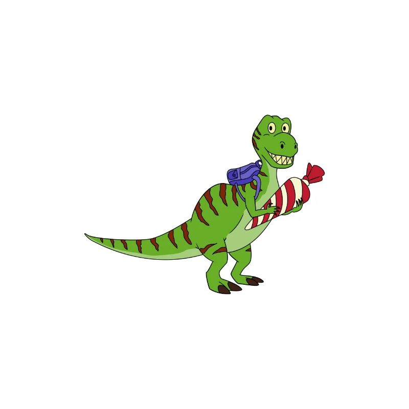 Schulkind Einschulung Dino T-Rex Geschenk