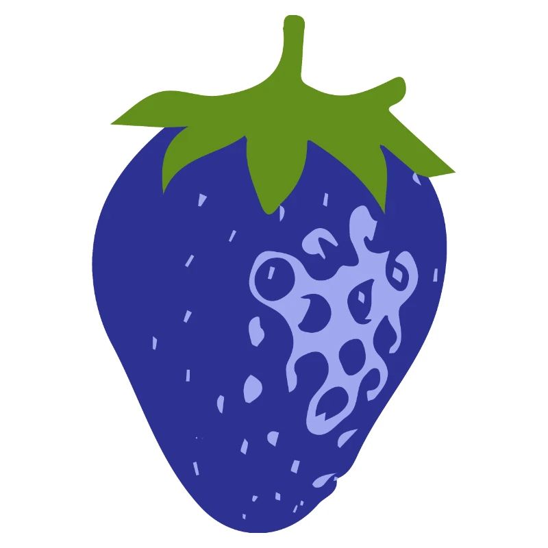 Blaue Erdbeere