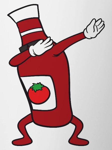 Dabbing Dab Ketchup Bottle