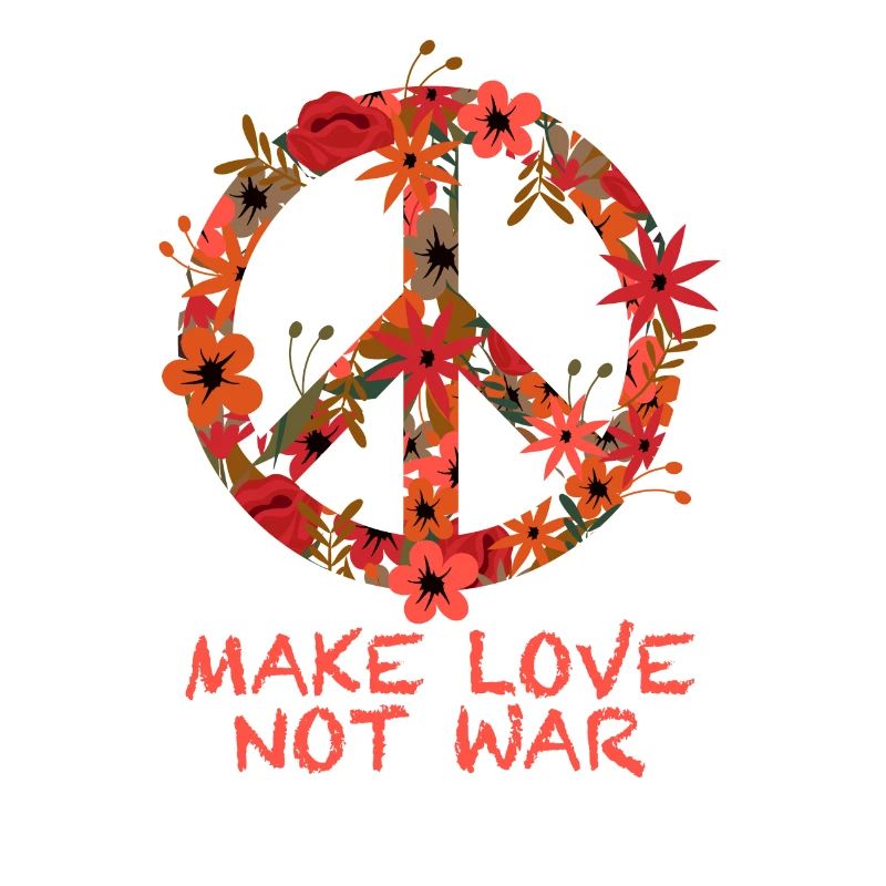 Hippie Blumen Frieden