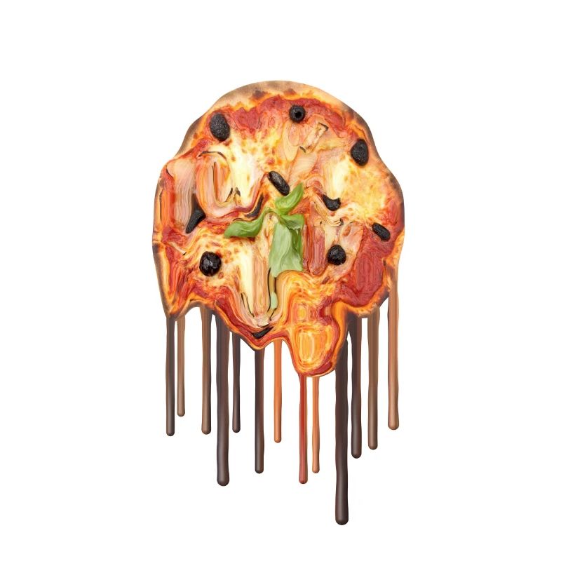 Schlanke Pizza