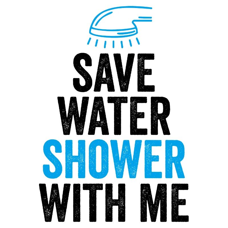 Wasser sparen Dusche mit mir