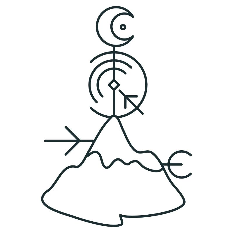 BOHO mountain top moon directions