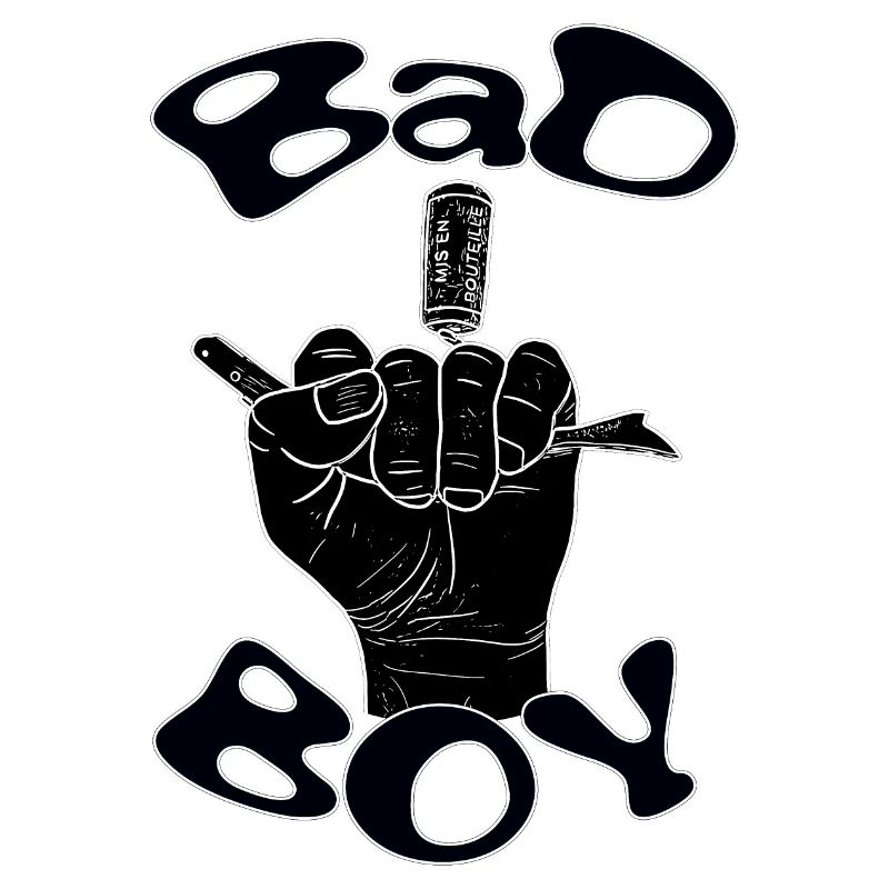 Bad boy with a black hand