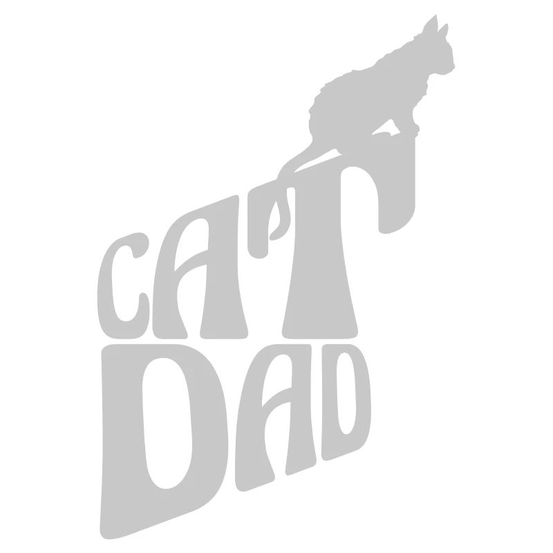 Cat Dad Logo Design