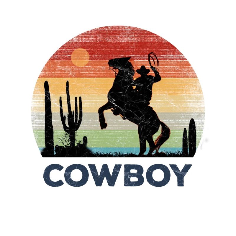 Cowboy - Retro Sunset