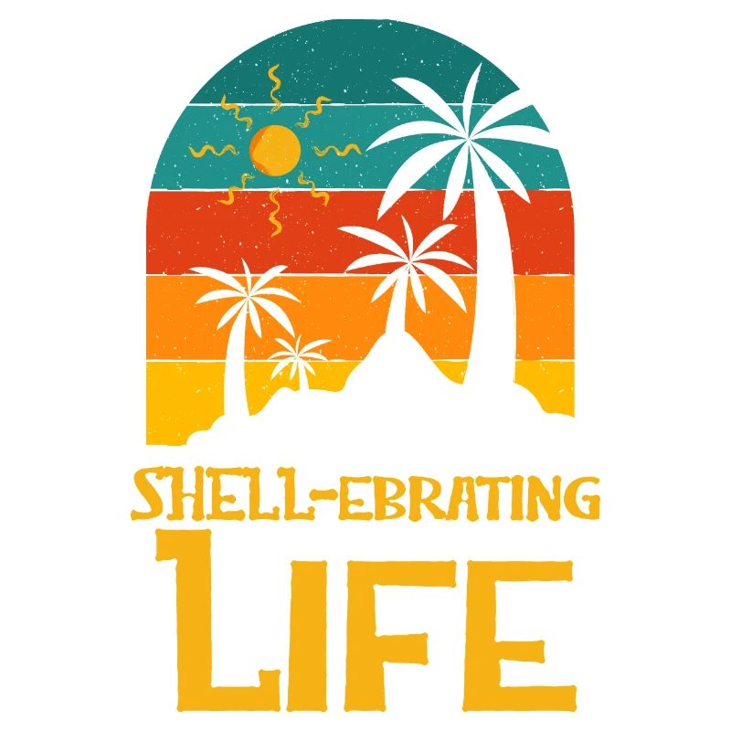 Shellebrating Life Motivational Citation Beach