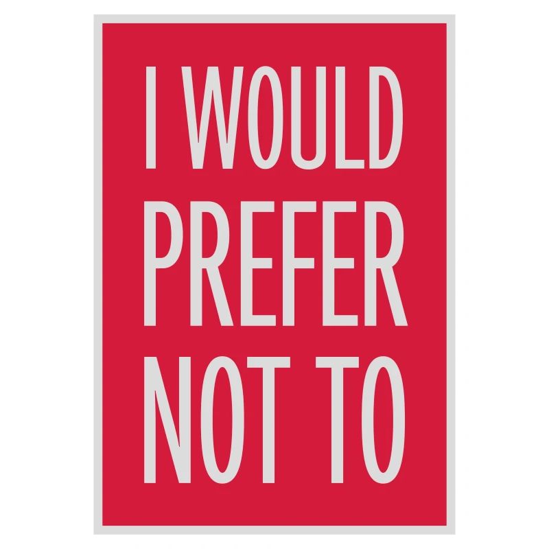 I prefer not to
