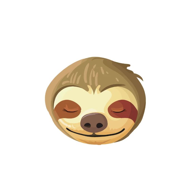 Sleeping Sloth Face