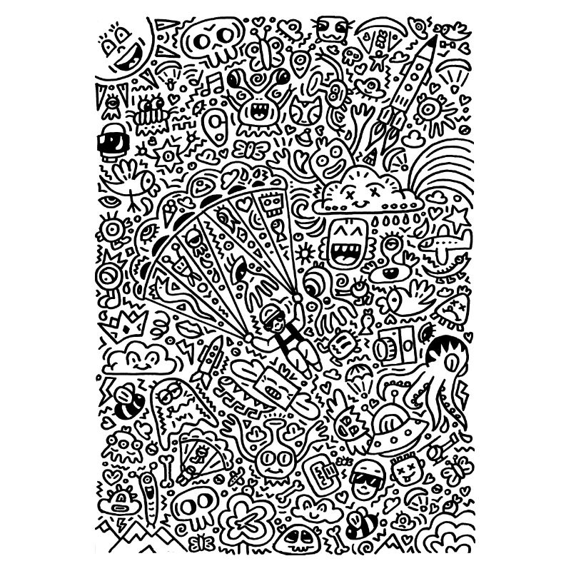 Doodle Paragliders black