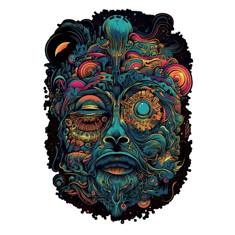 Trippy Explosion - Psychedelic Motif