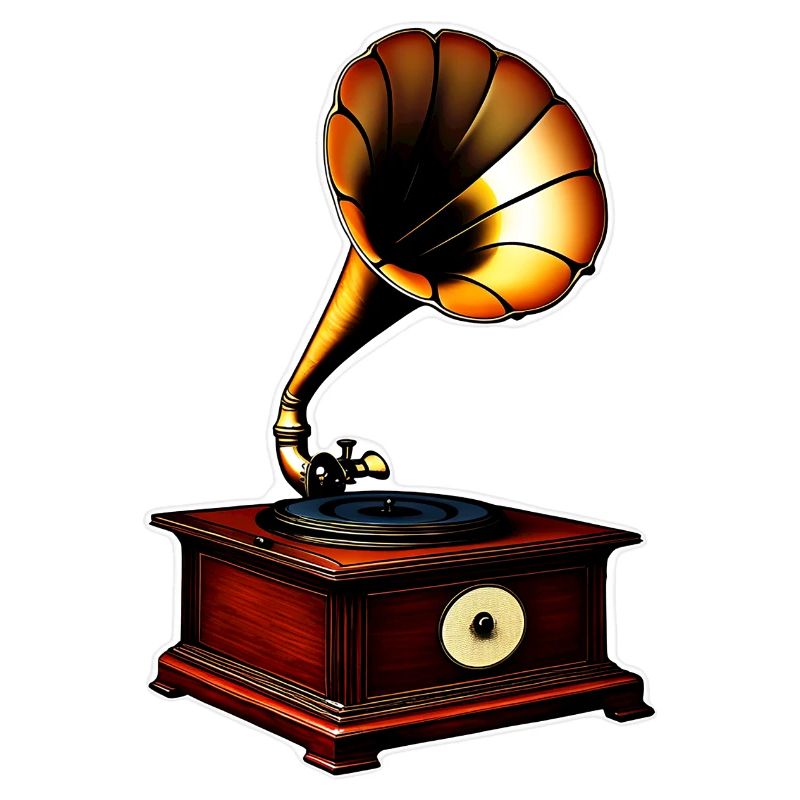 Uralter Grammophon-phänomenaler Klang